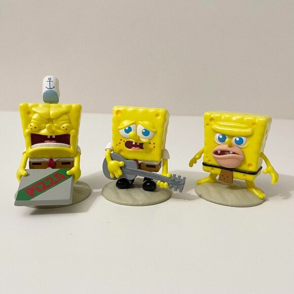 Lot of 3 Nickelodeon Spongebob Squarepants Mini Figures - Picture 1 of 16